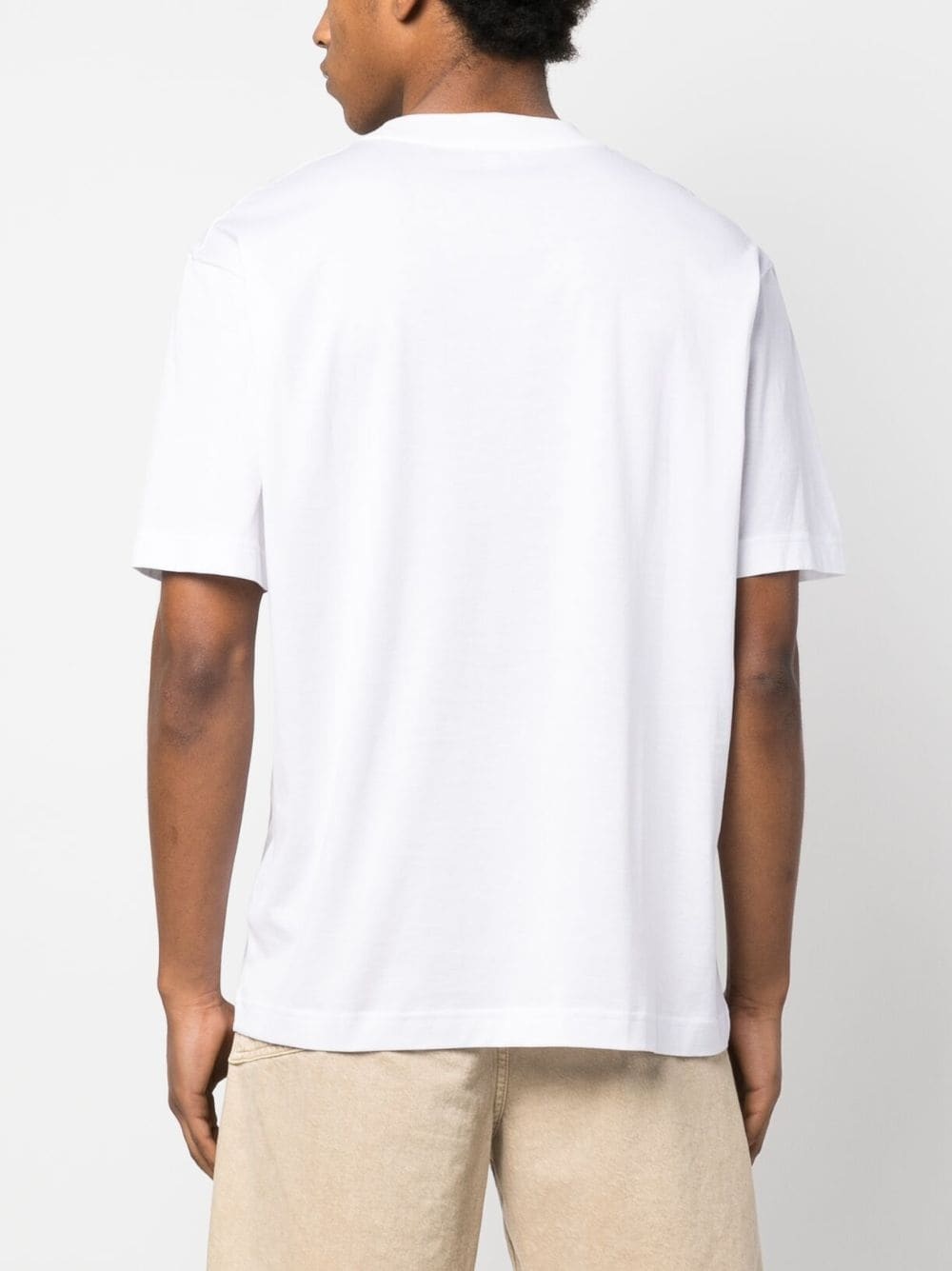 plain crew-neck cotton T-shirt - 4