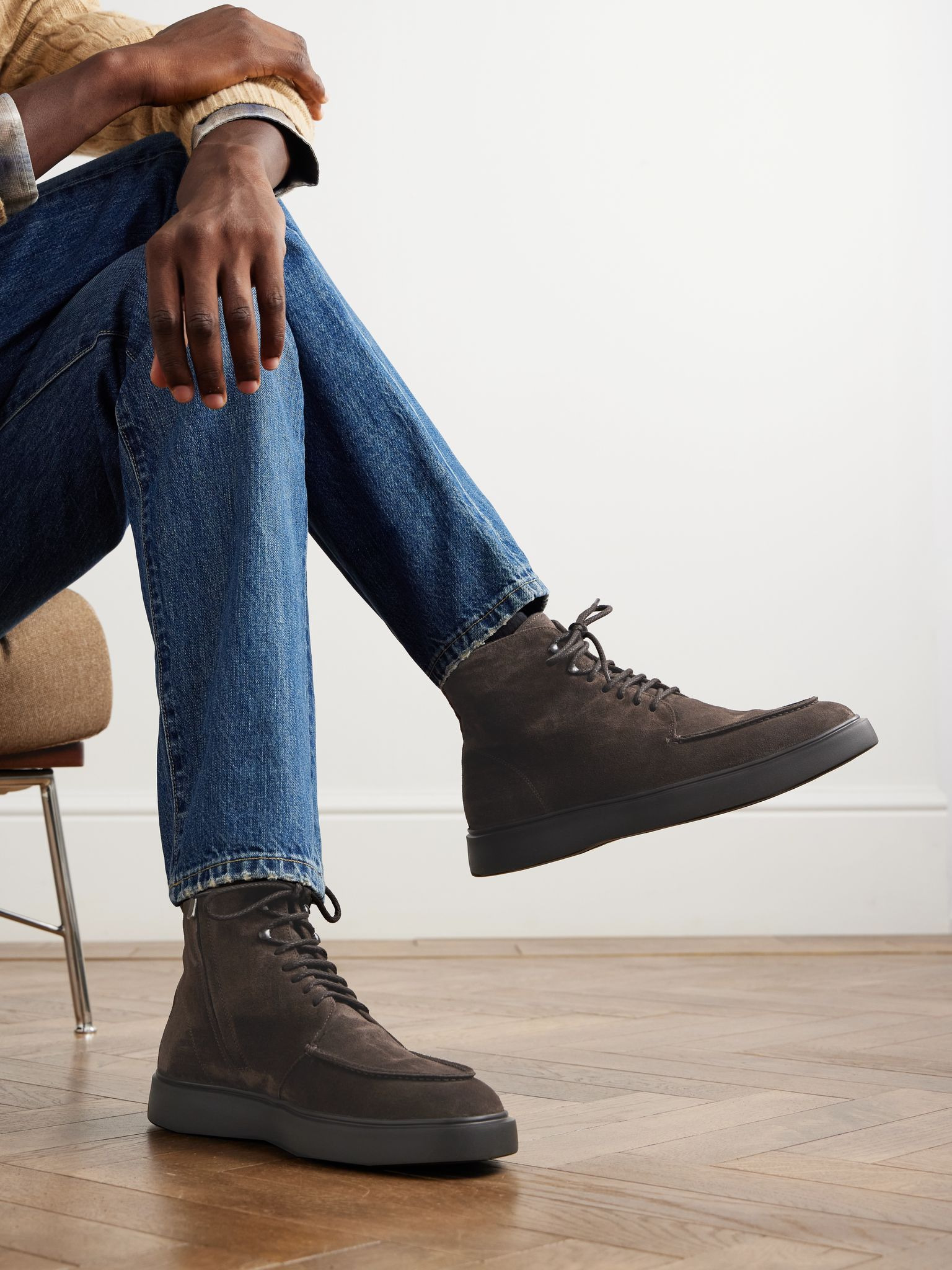Frame 004 Suede Chukka Boots Dark brown - 2