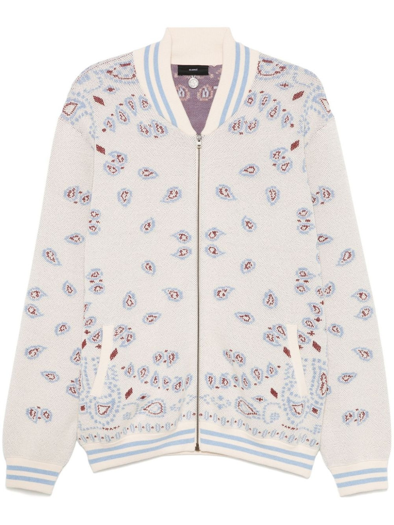bandana-print bomber jacket 1
