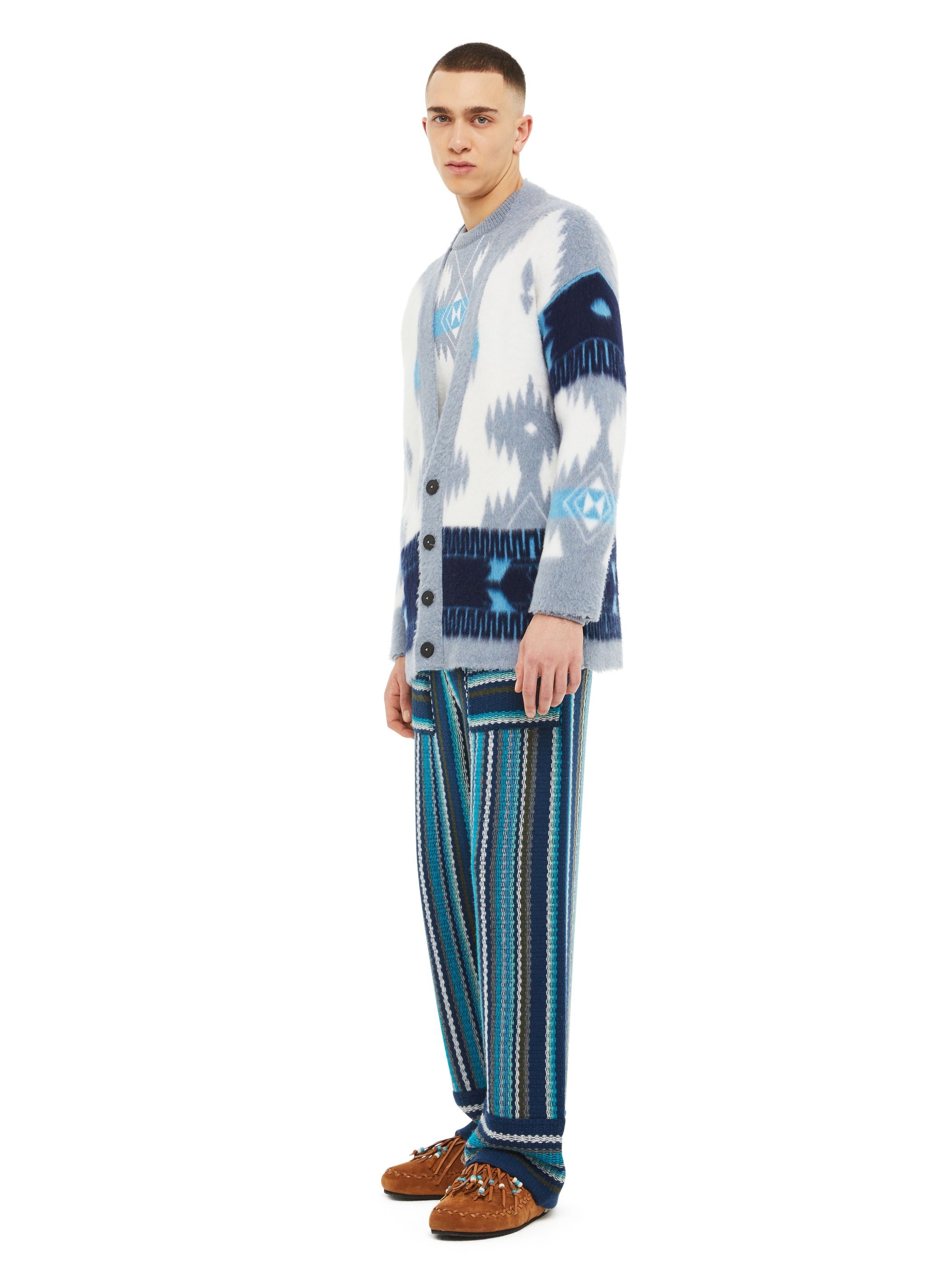 Icon Jacqurd Brushed Cardigan - 5