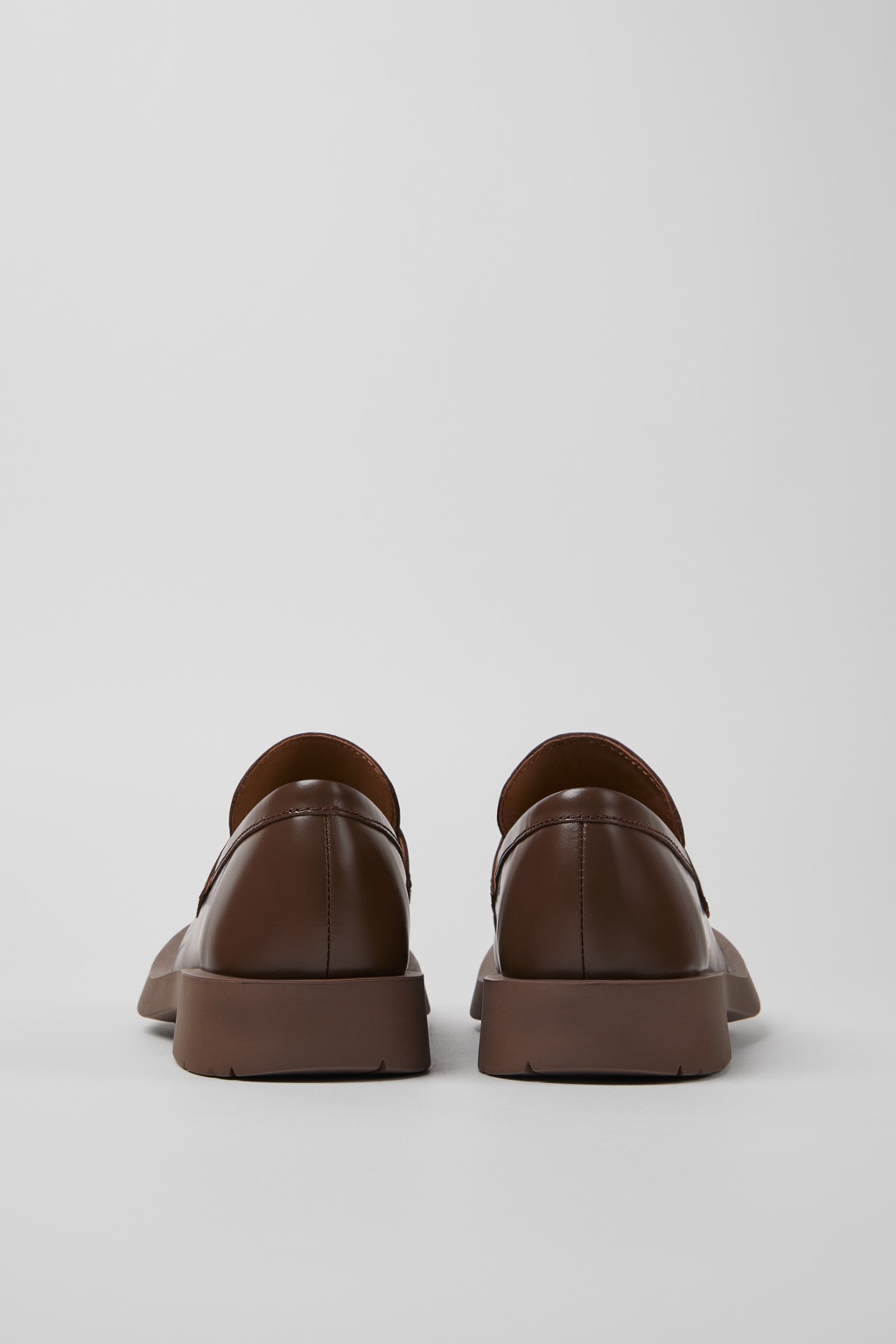 Brown Leather Loafers - 3