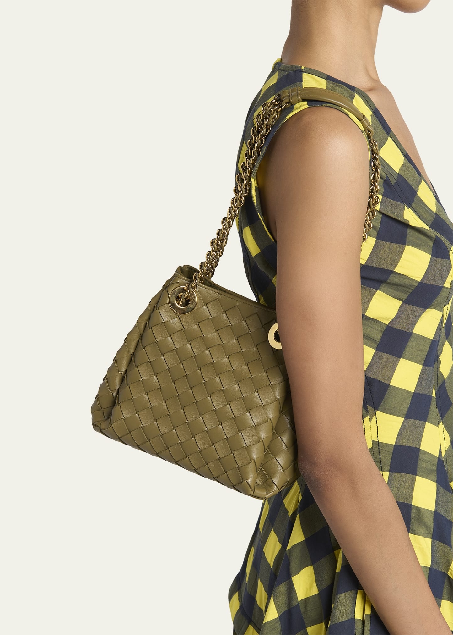Small Parachute Leather Shoulder Bag - 2