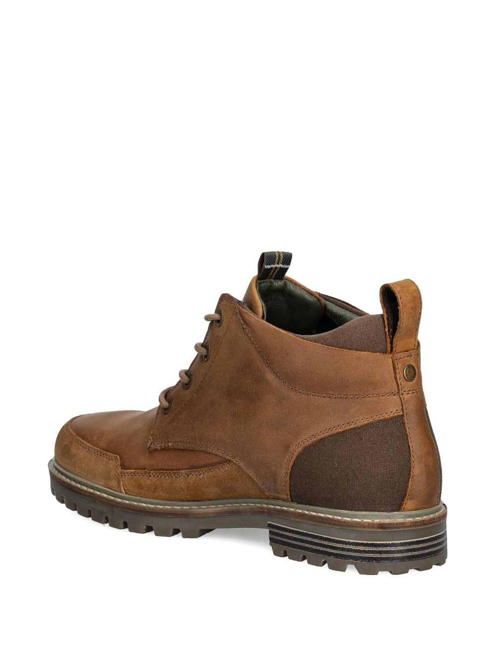 panelled lace-up boots - 4