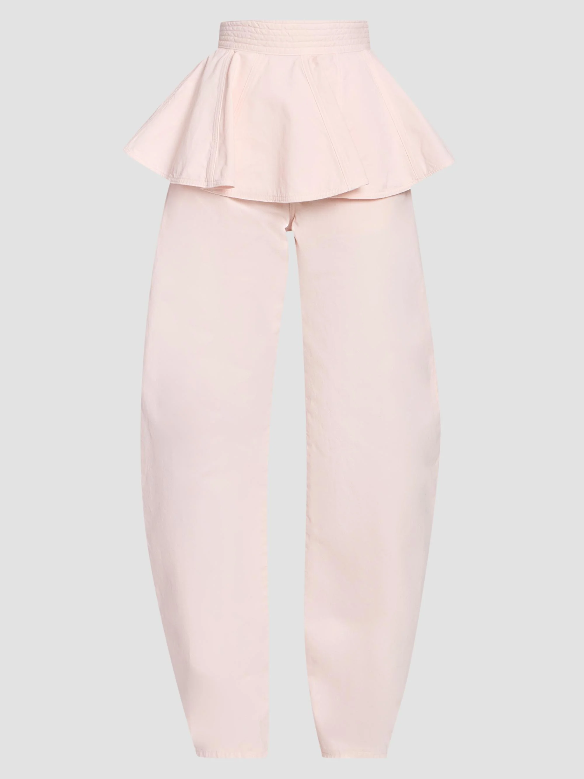 Women's Tinted Peplum Denim Belt - Rose Pale - 1