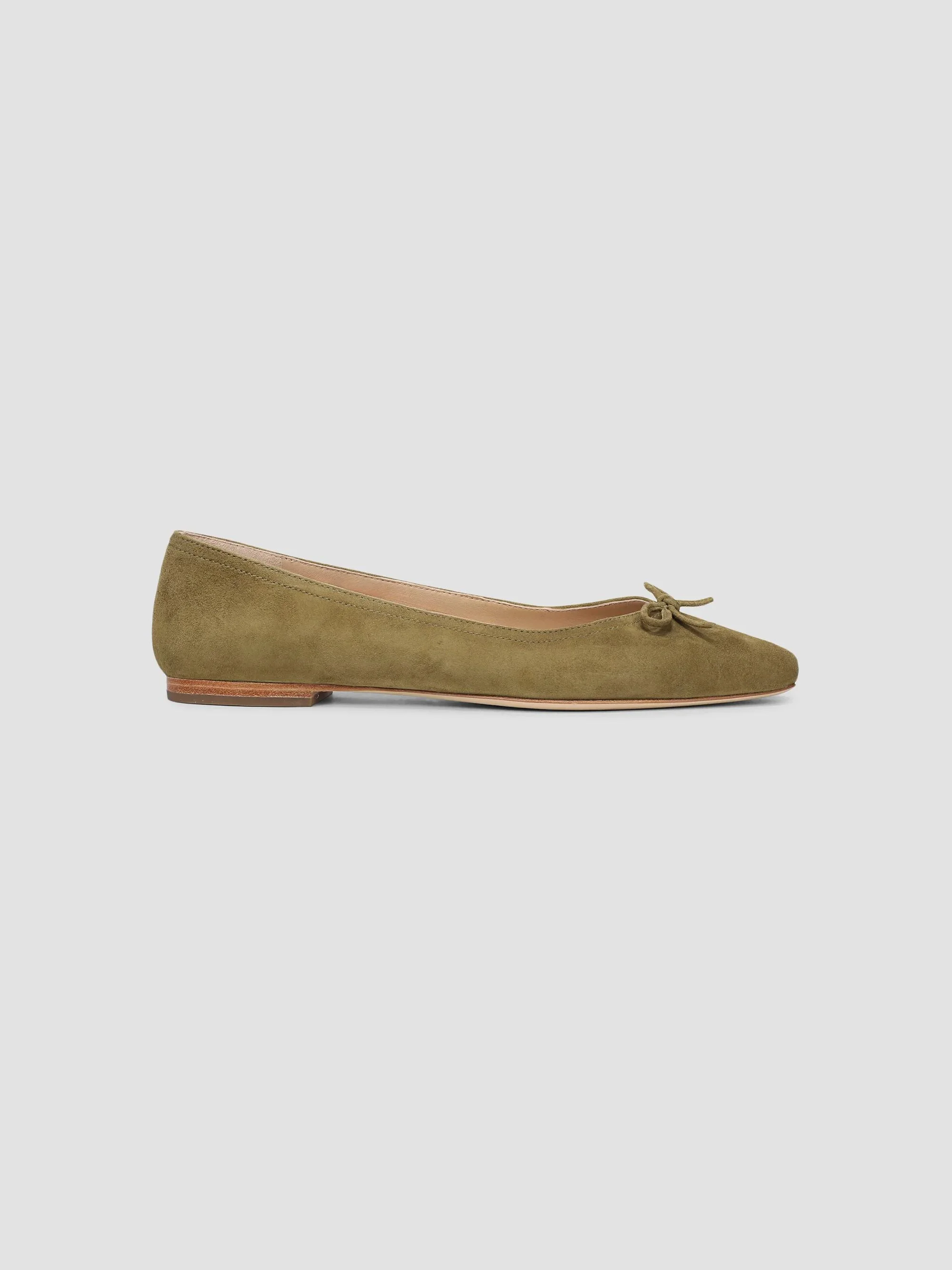 Women's Cailey Suede Ballerina Flats - Fennel Green - 1