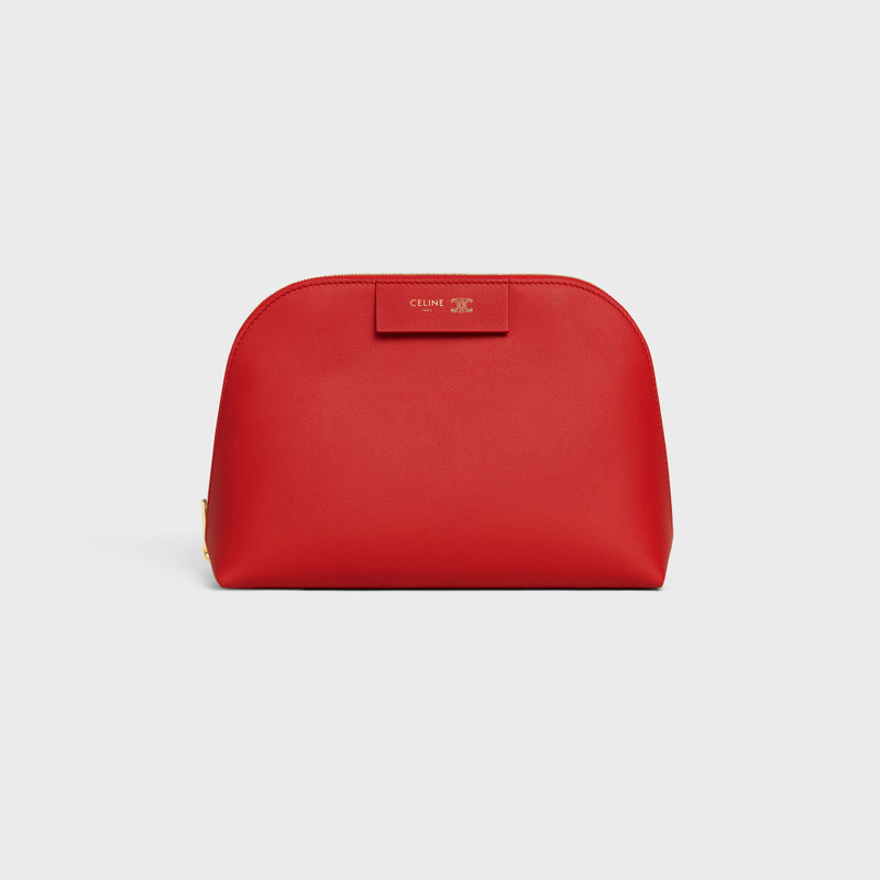 MEDIUM COSMETIC POUCH IN SMOOTH CALFSKIN 1