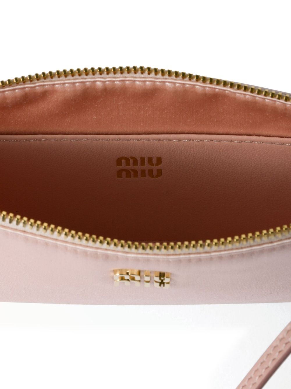 logo-lettering clutch bag - 4