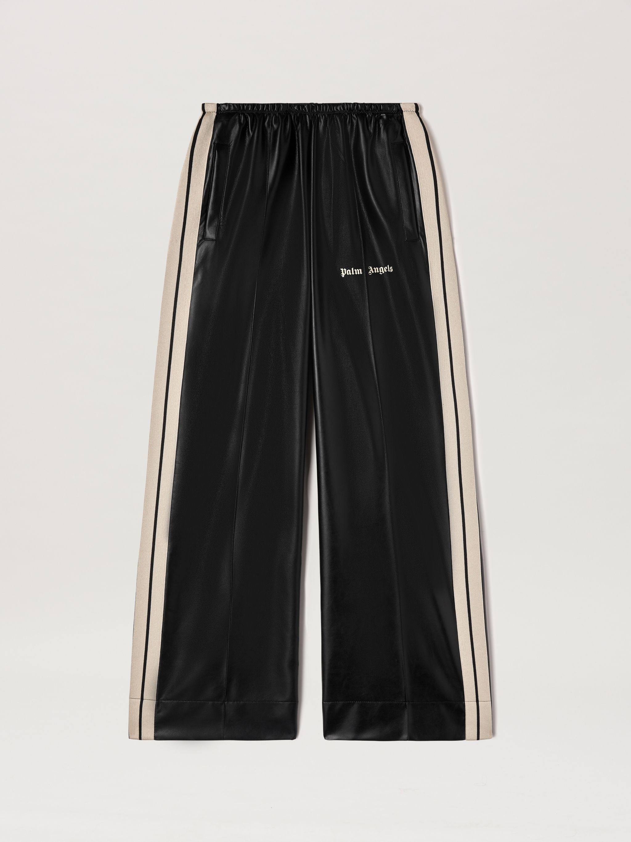 Leather Effect Loose Trackpant - 1