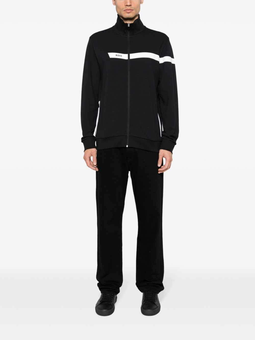 logo-print zip-up sweatshirt - 2