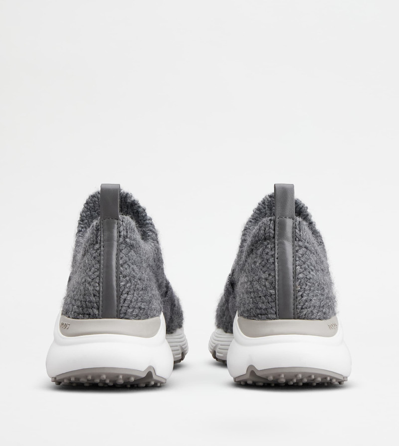 Tod's KATE SLIP-ON SNEAKERS IN FABRIC - GREY outlook