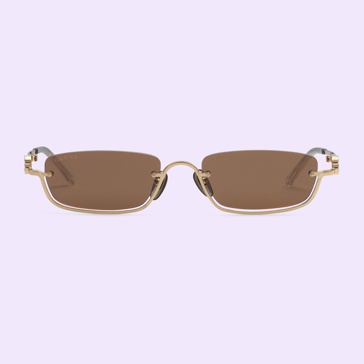 Rectangular-frame sunglasses - 1