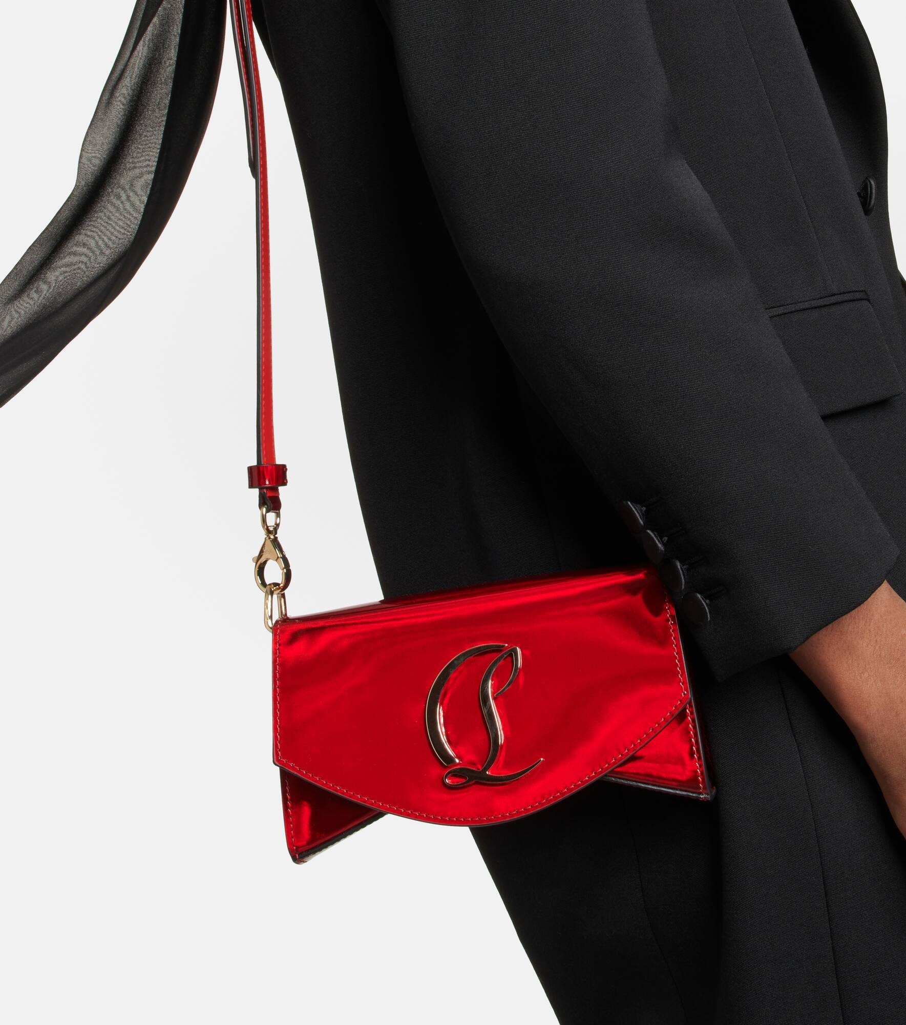 Loubi54 patent leather shoulder bag - 2