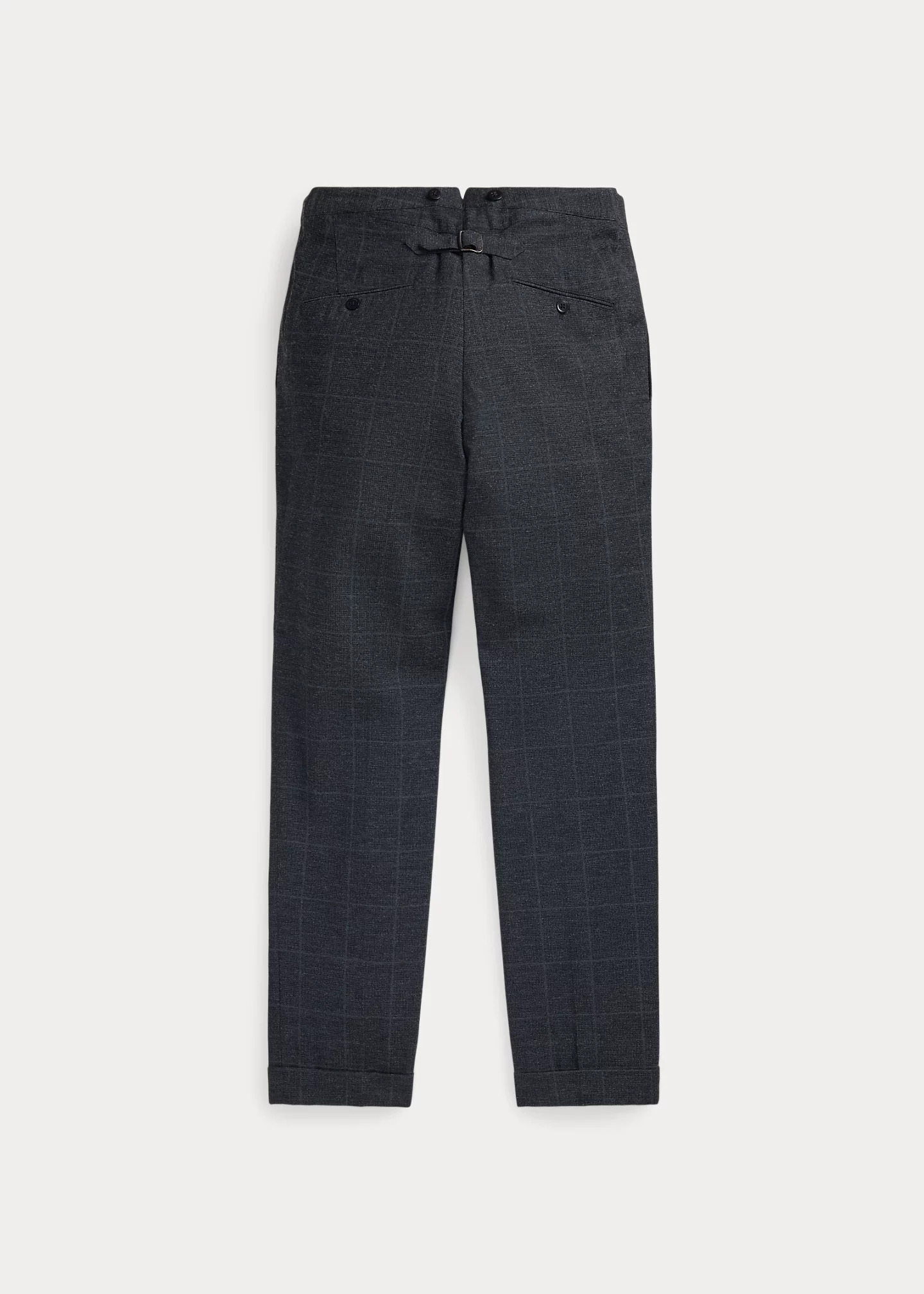 Slim Fit Indigo Checked Suit Trouser - 7