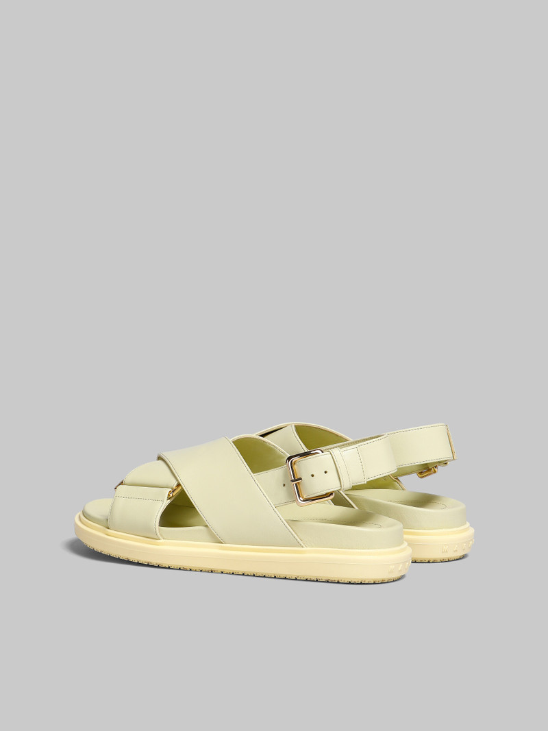 Marni LIGHT YELLOW LEATHER FUSSBETT outlook