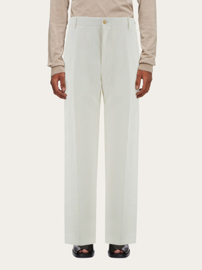 FERRAGAMO Silk and viscose tailored trouser outlook
