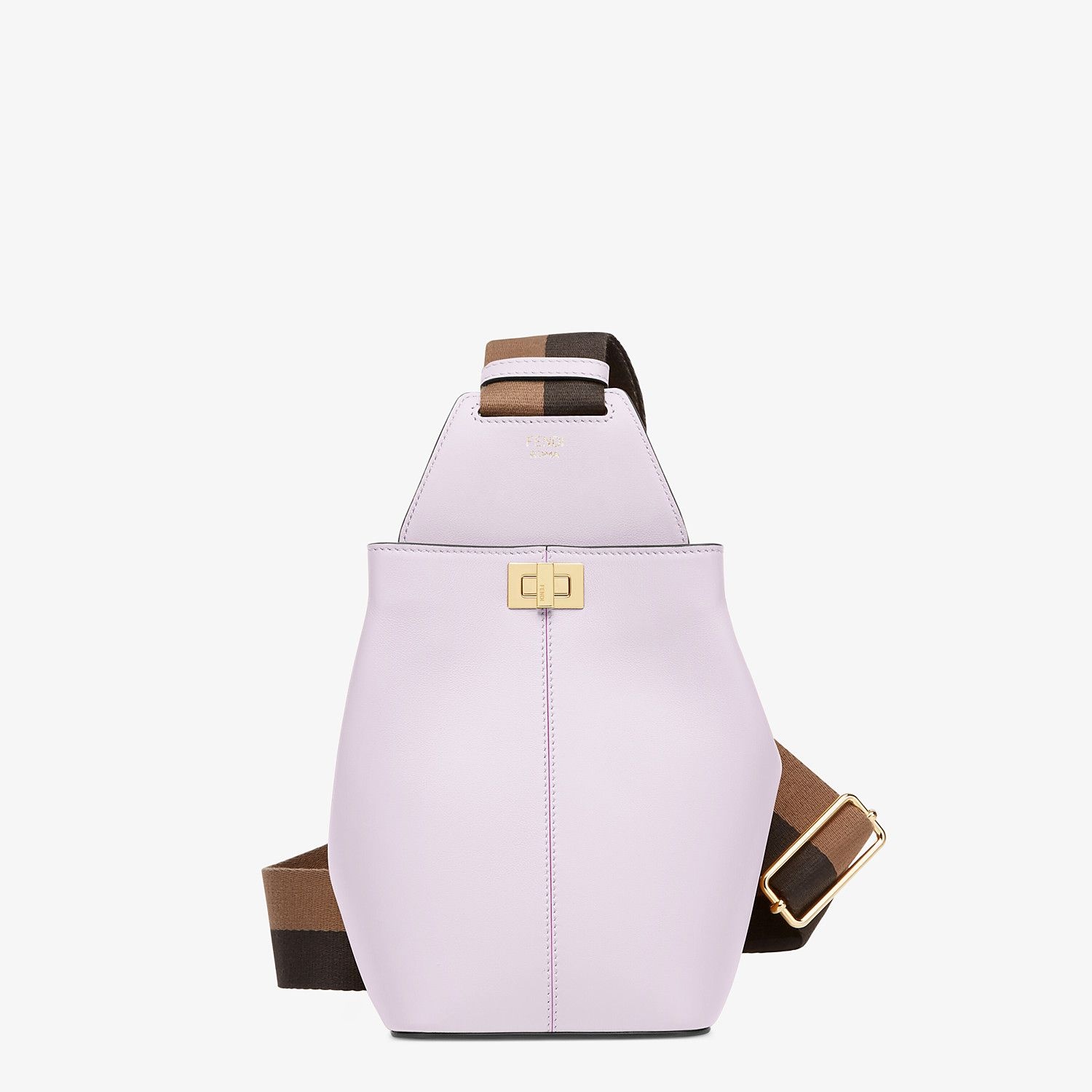 Lilac leather mini-bag - 1