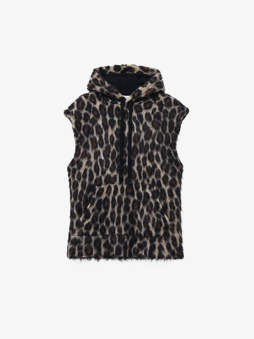 Sleeveless Hooded Sweatshirt - 2