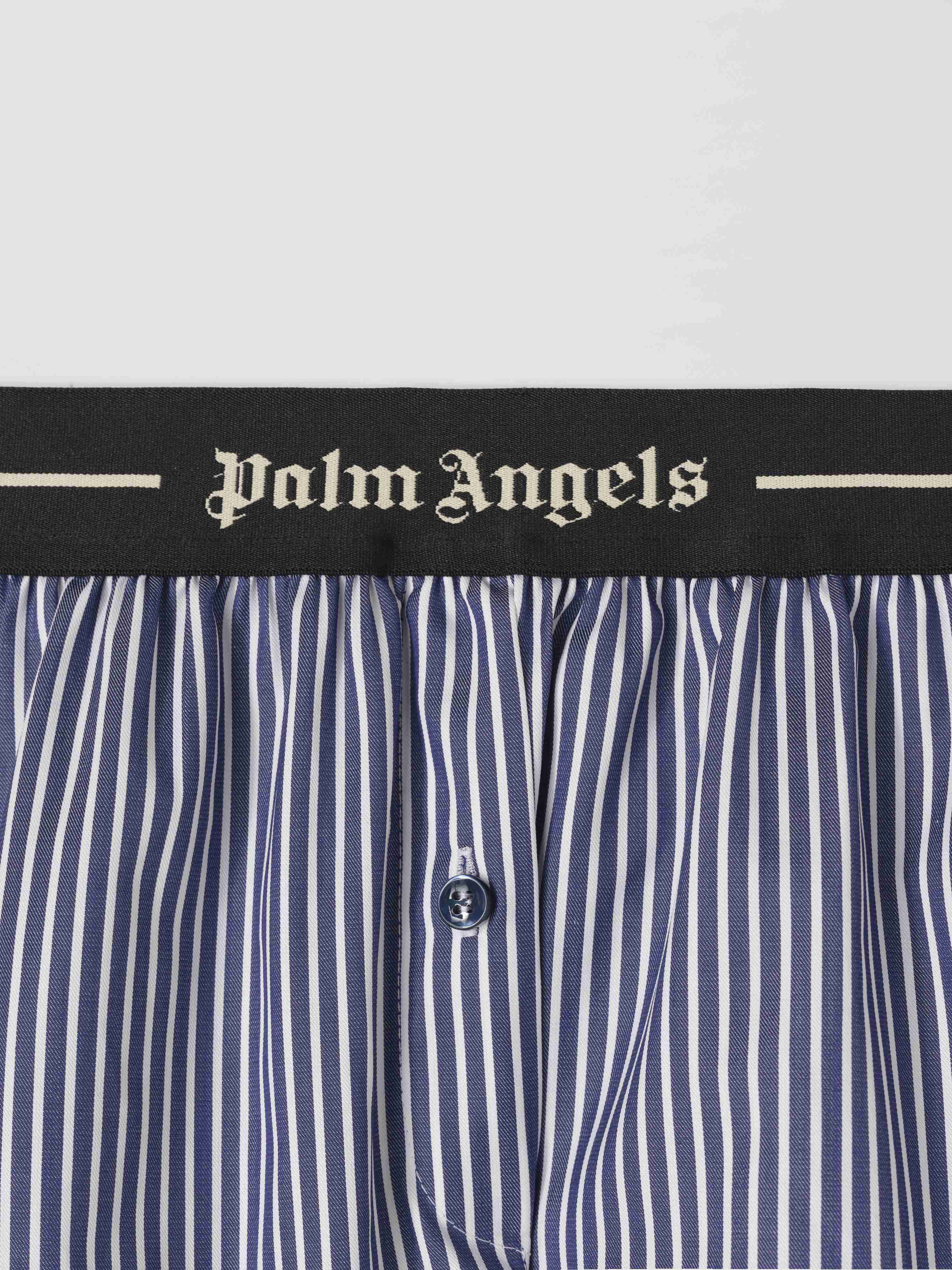 Logo band striped shorts - 3