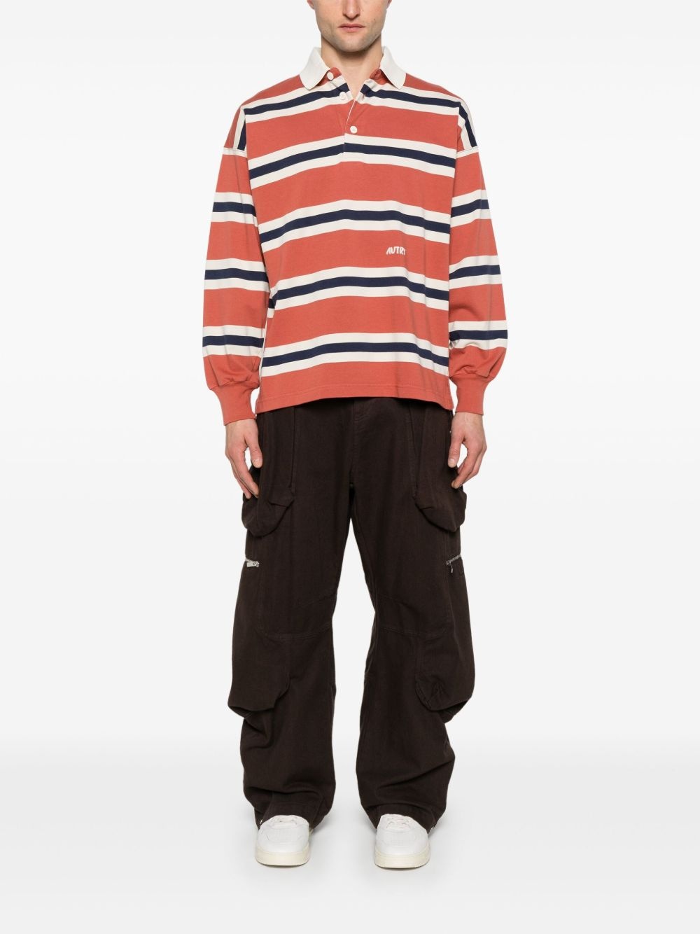 striped polo shirt - 2