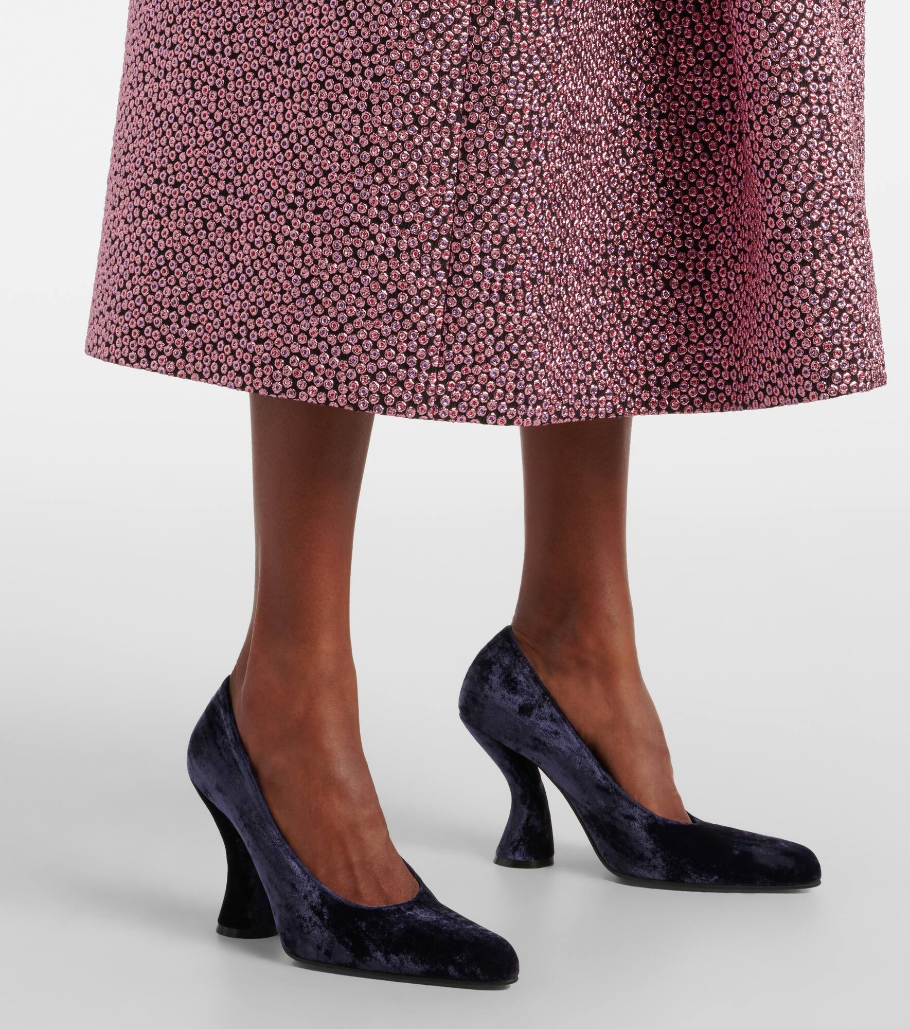95 velvet pumps - 4