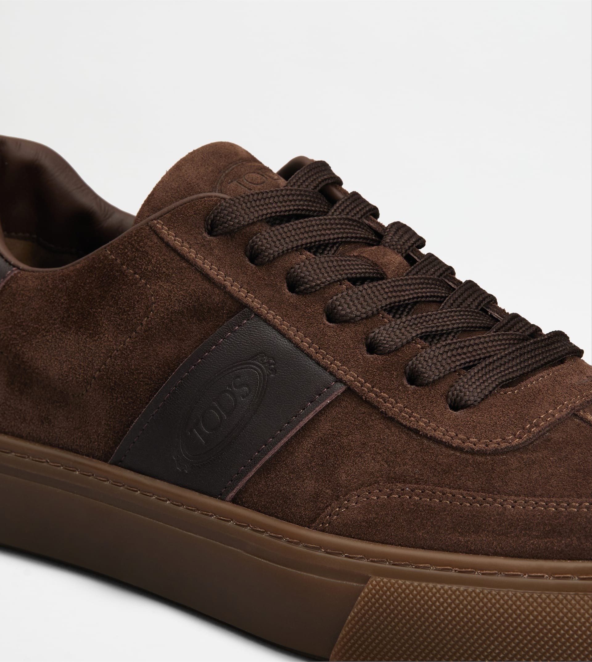 TOD'S SNEAKERS IN SUEDE - BROWN - 5