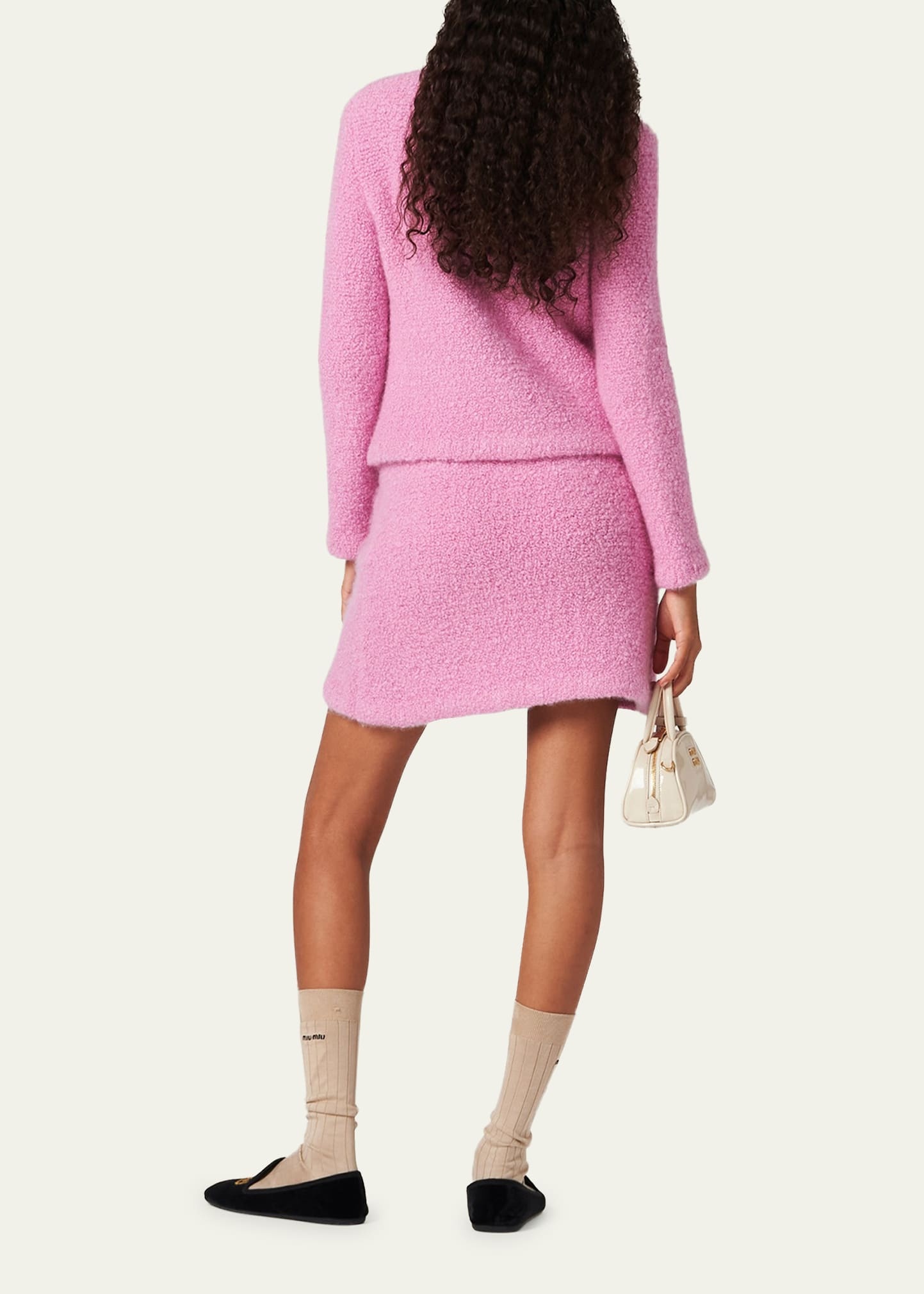 CASHMERE SILK BOUCLE LONG-SL - 3