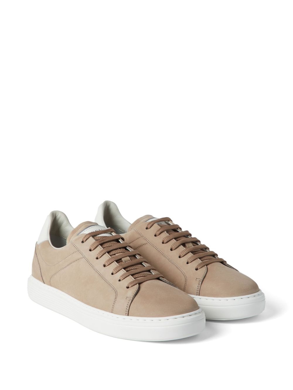 suede lace-up sneakers - 2