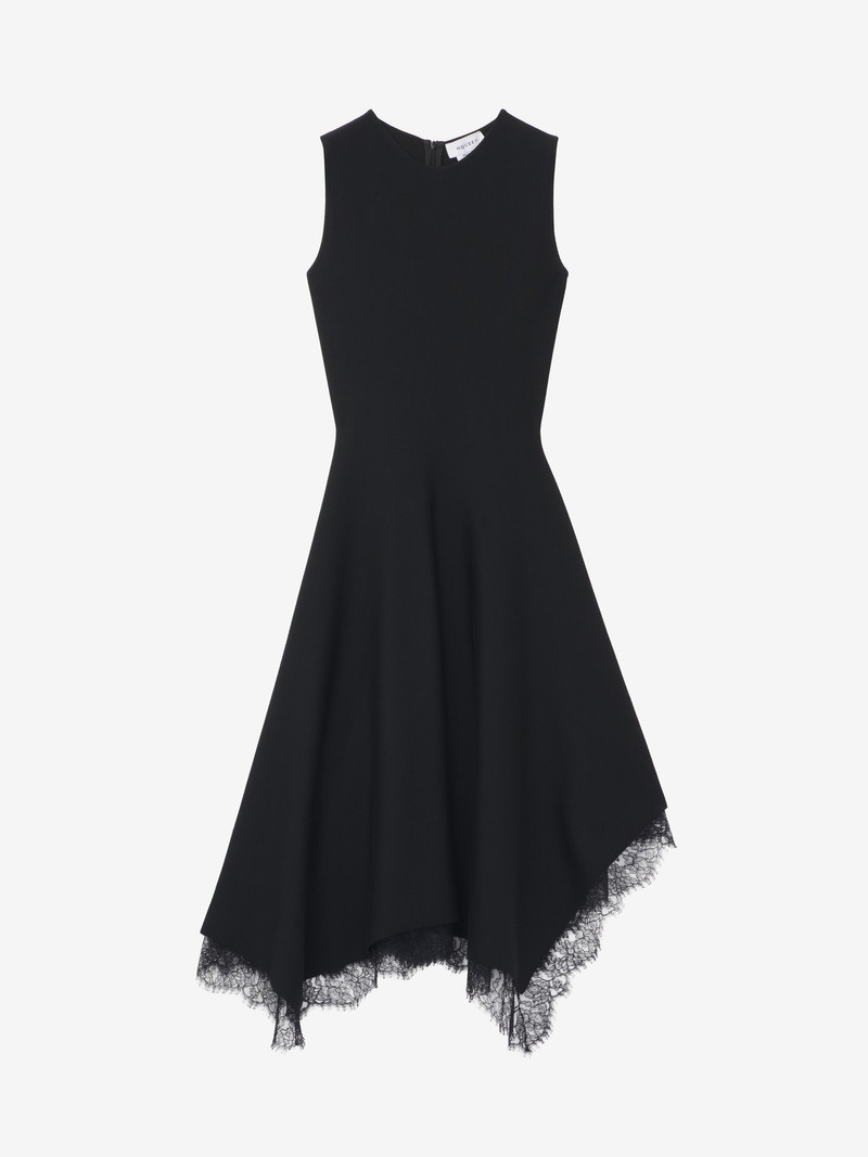 Alexander McQueen Lace Trim A-Line Dress outlook