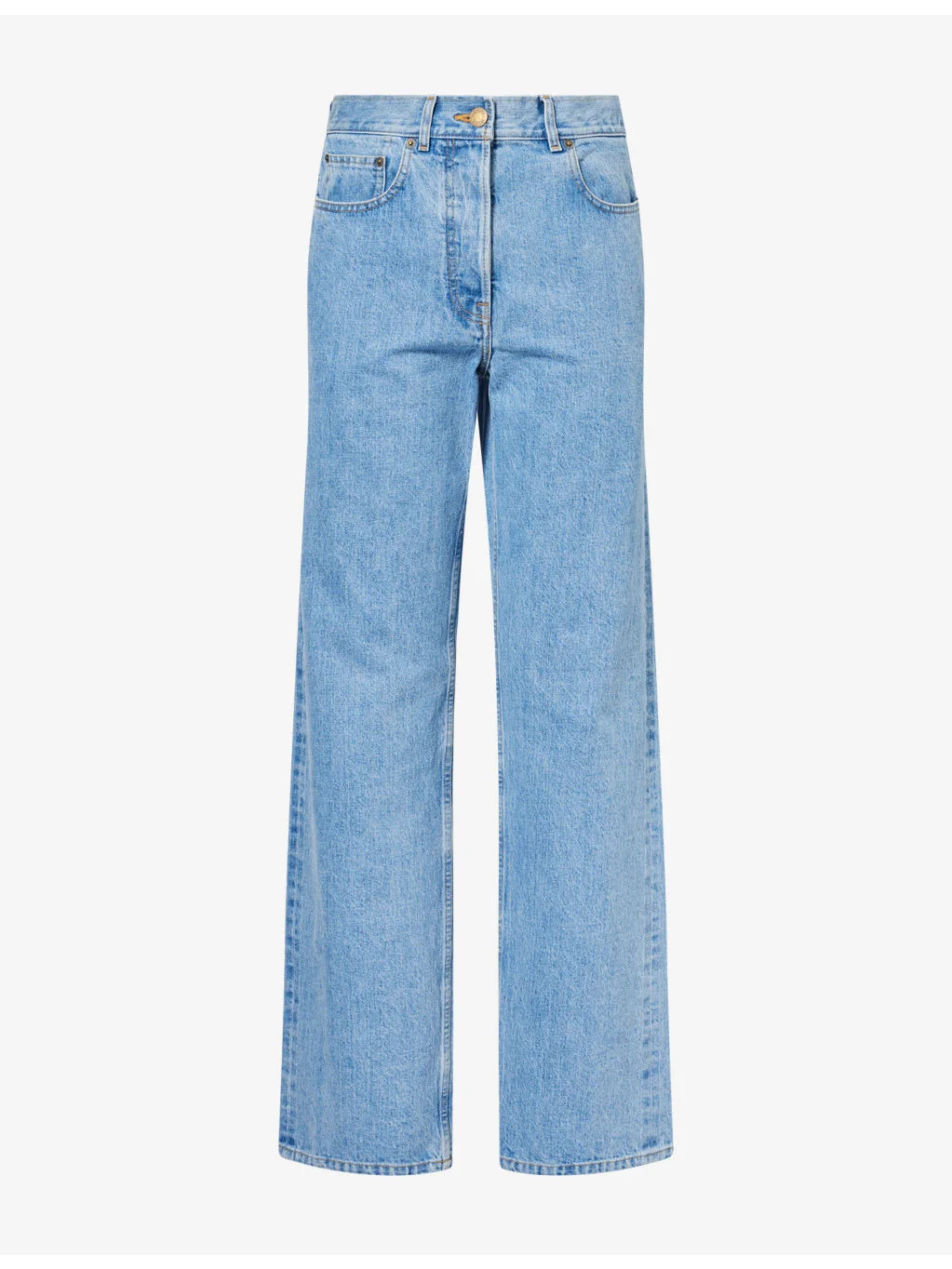 Classic 5-Pocket Straight-Leg Denim Jeans - 1
