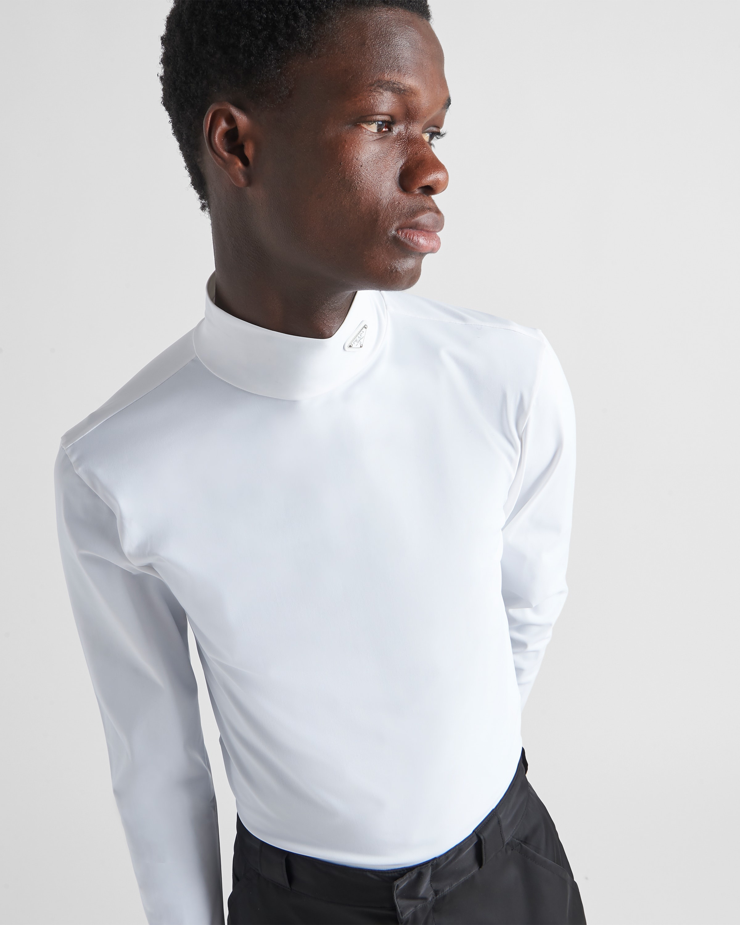 Stretch cotton turtleneck - 3