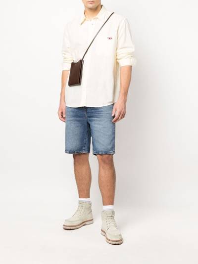 Diesel washed denim shorts outlook