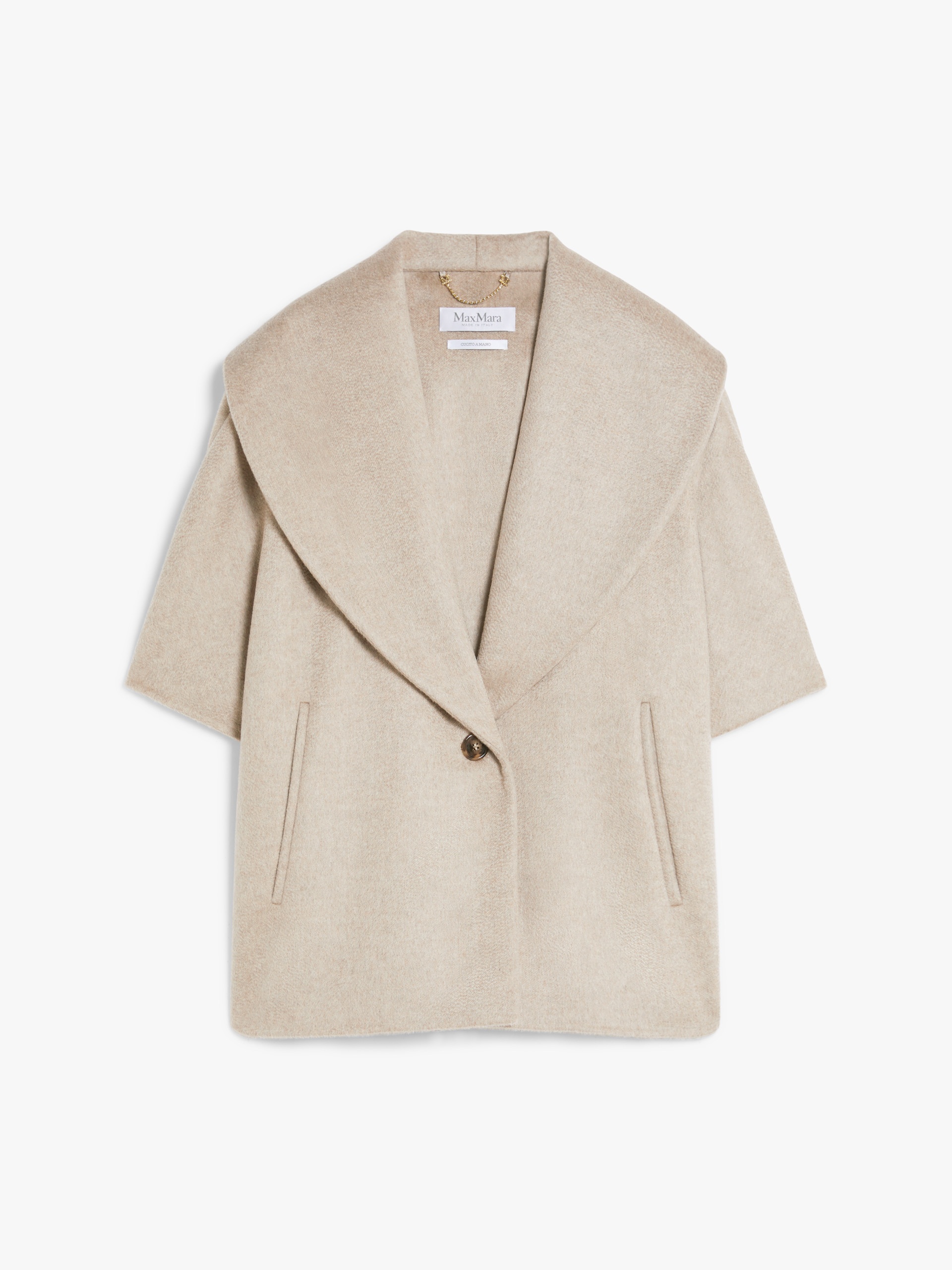 POTENTE Oversized cashmere cape - 1