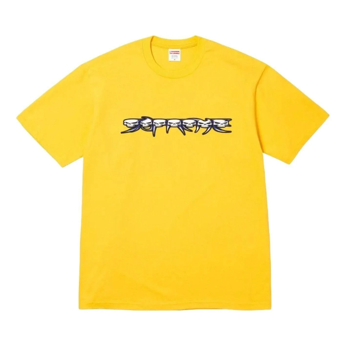 Supreme FW26 Skulls Spellout T-Shirt 'Yellow' SUP-FW26-004-YEL - 1