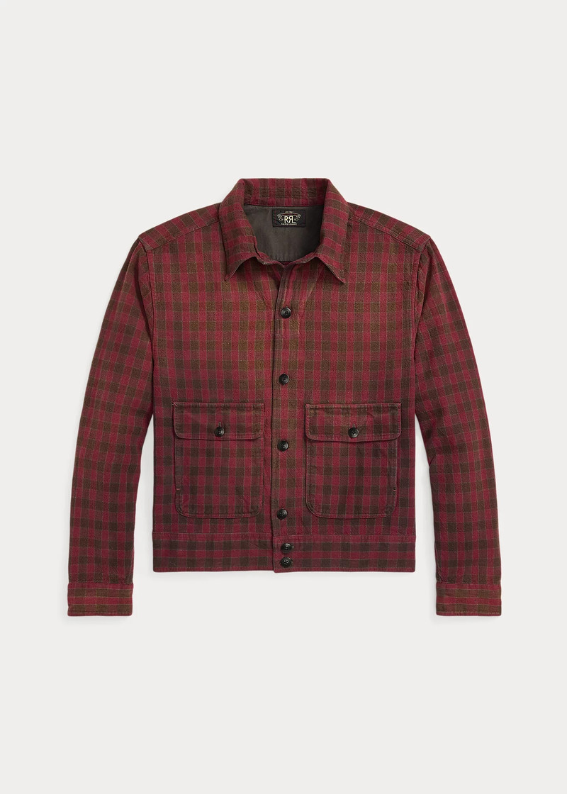Checked Woven Shirt Jacket 1
