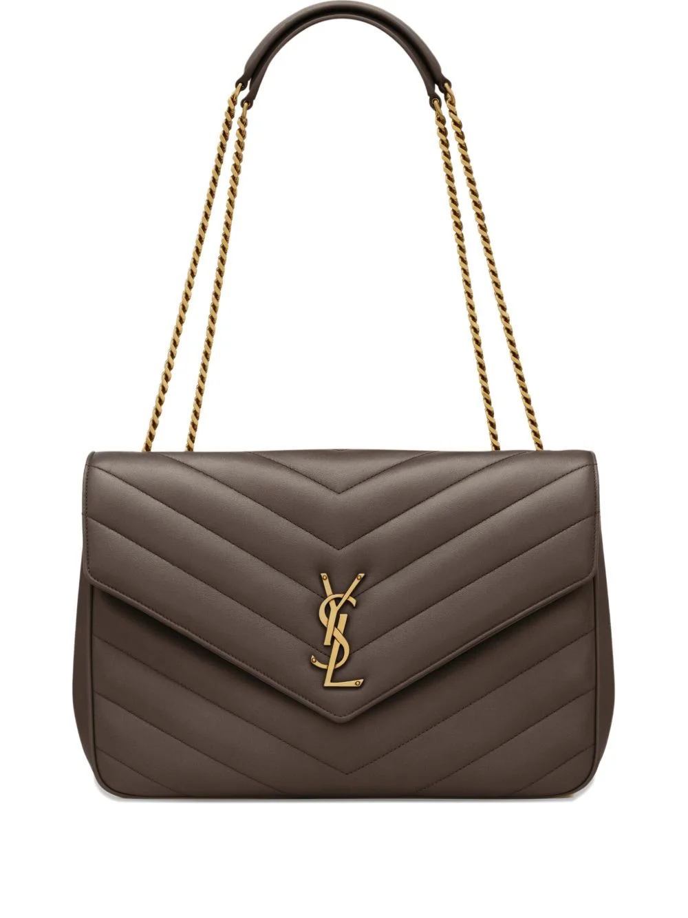 Loulou large chevron chain shoulder bag - 1