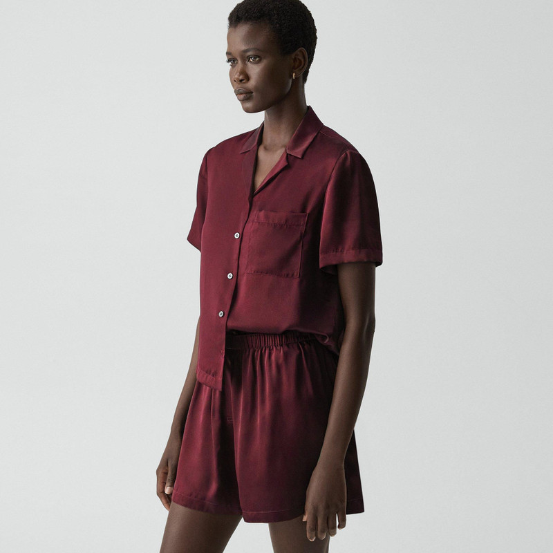Short Pajama Set in Lounge Silk 5