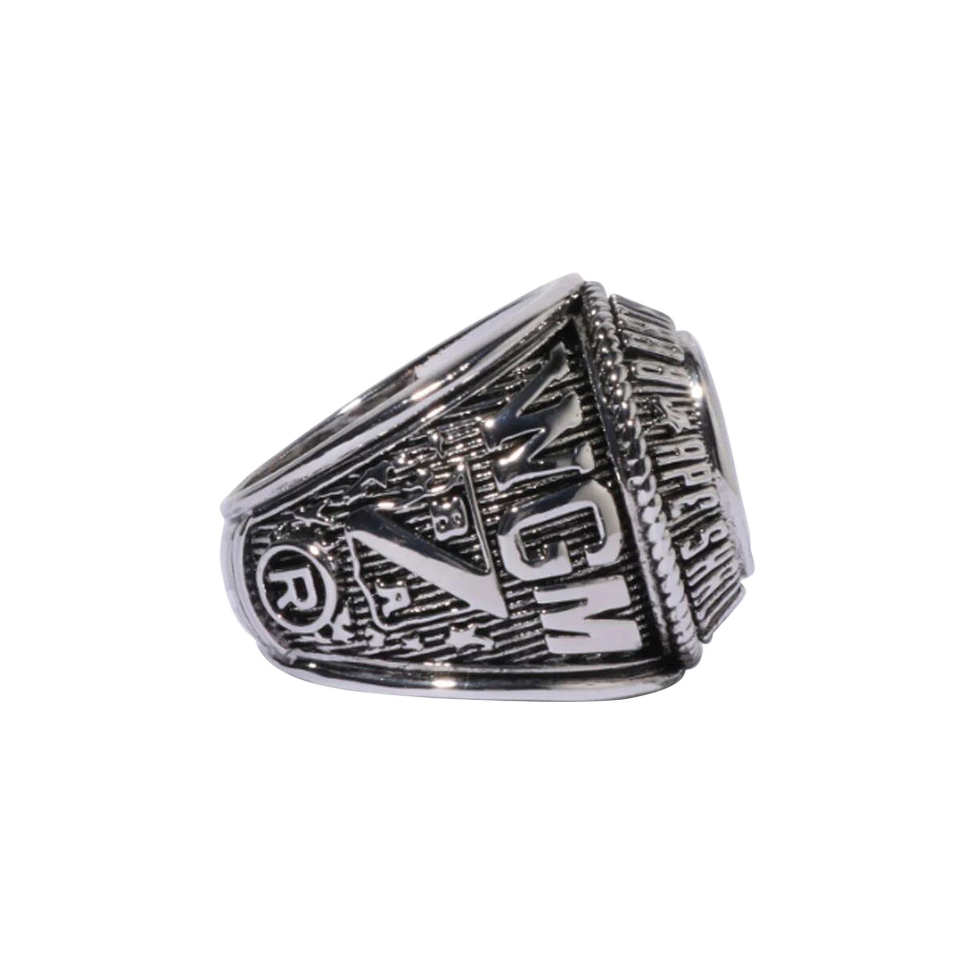 BAPE Shark College Ring 'Silver' - 4