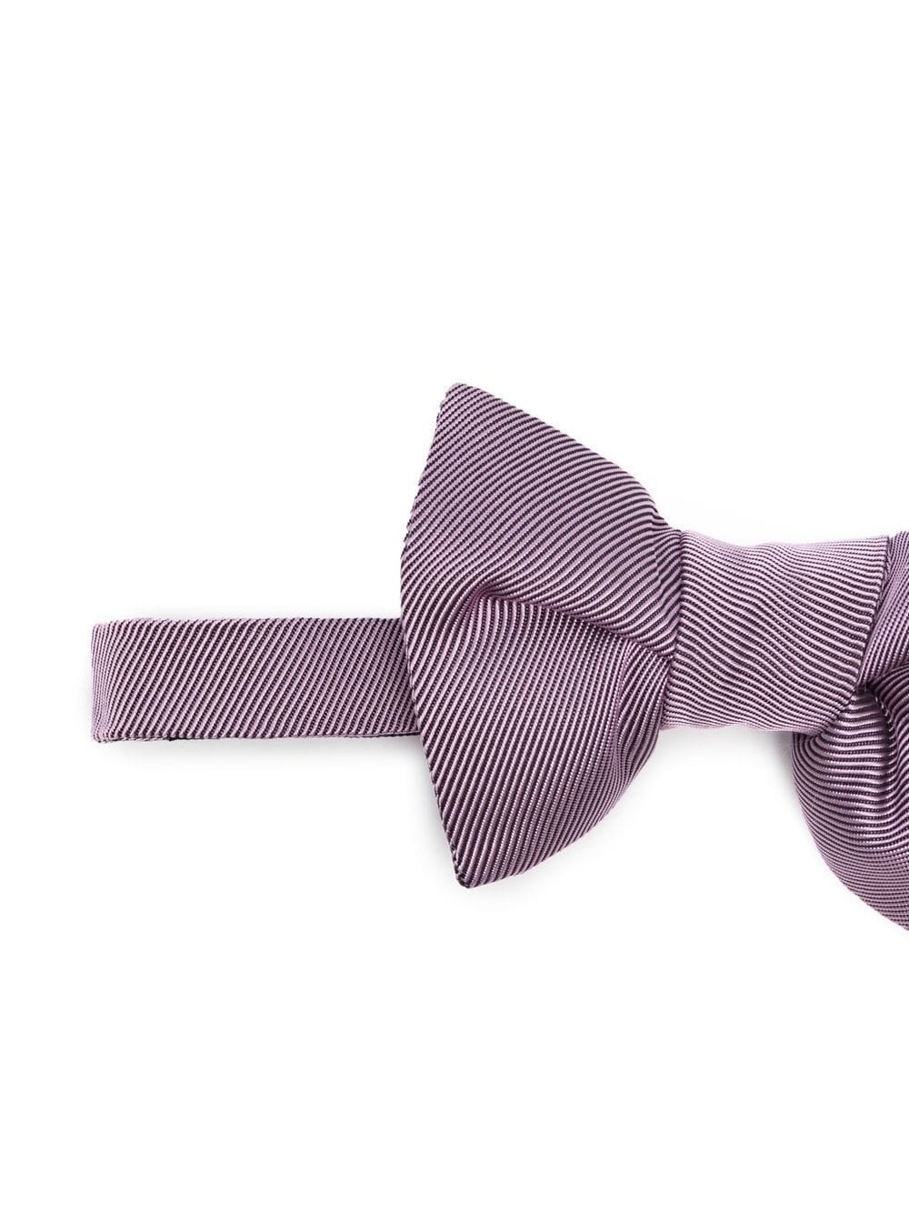 hook-fastening silk bow tie - 2