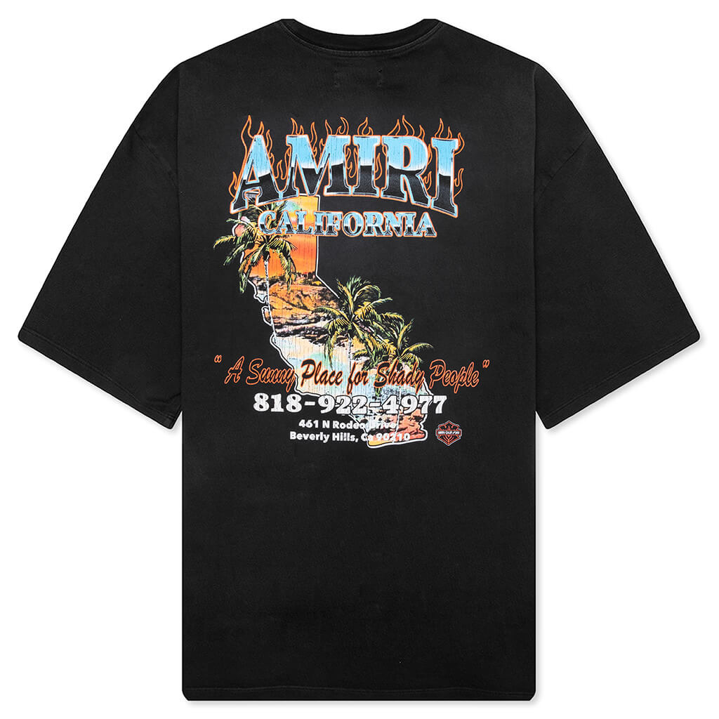 AMIRI SUNNY PLACE OVERSIZED TEE - BLACK - 2