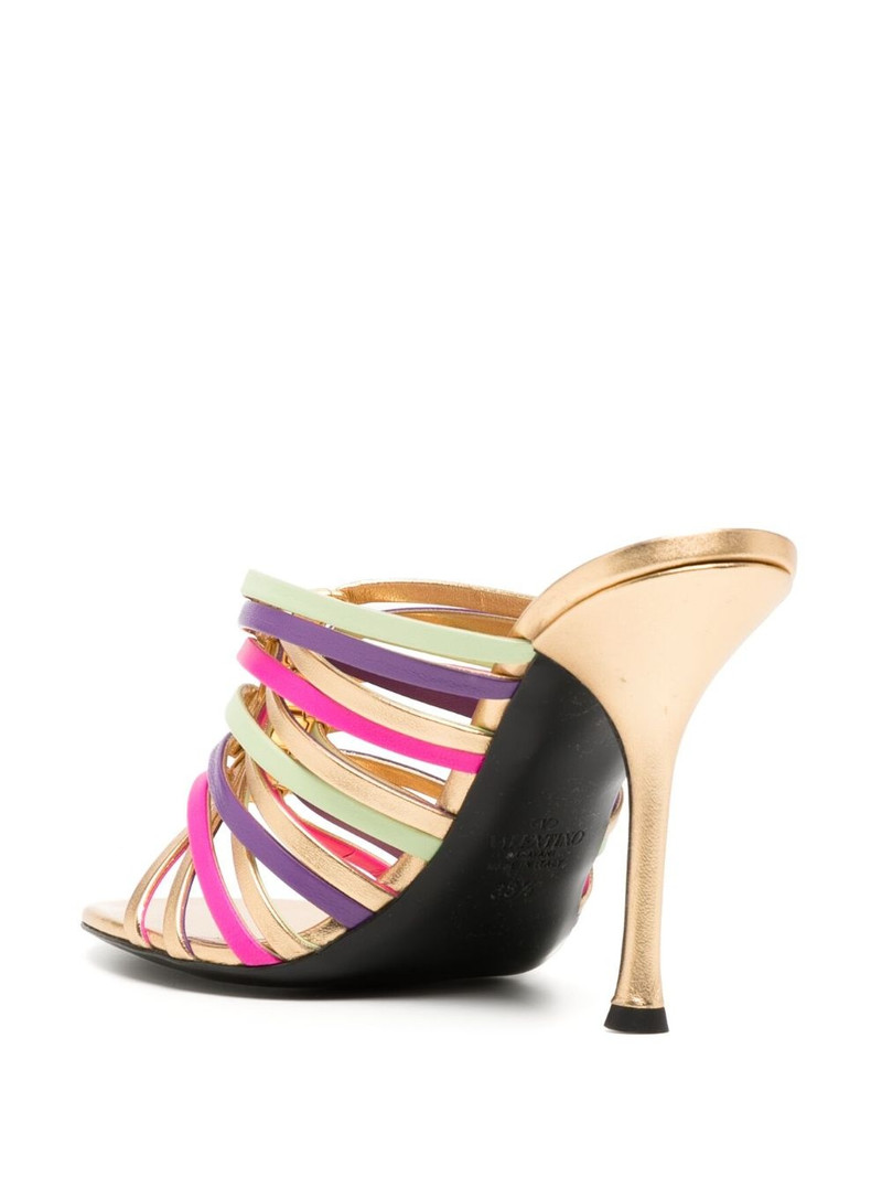 strappy 100mm stiletto mules 3