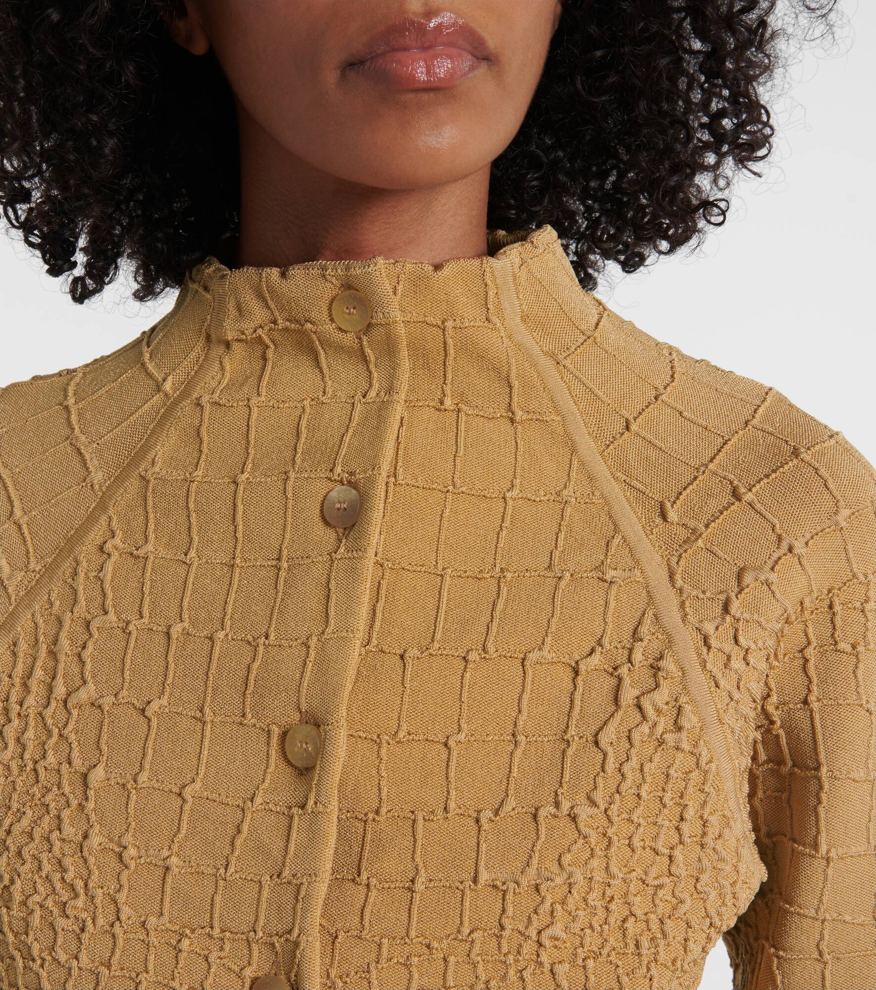 Scala croc-effect cardigan - 4