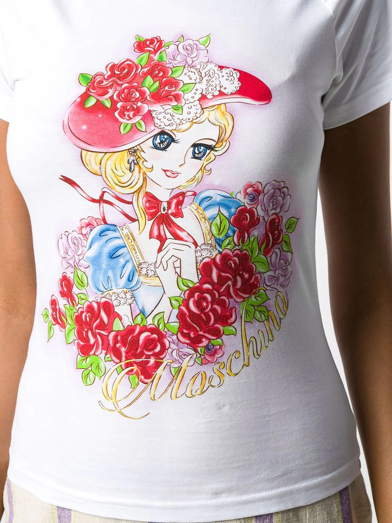 cartoon-print T-shirt 5