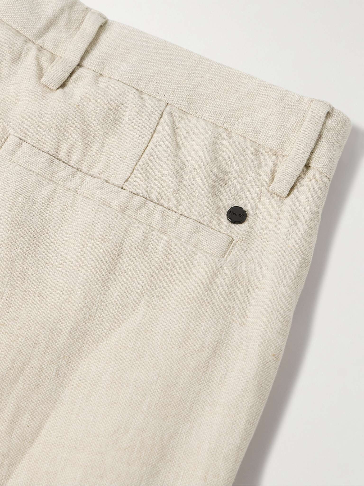 Theo 1454 Tapered Linen Trousers - 5