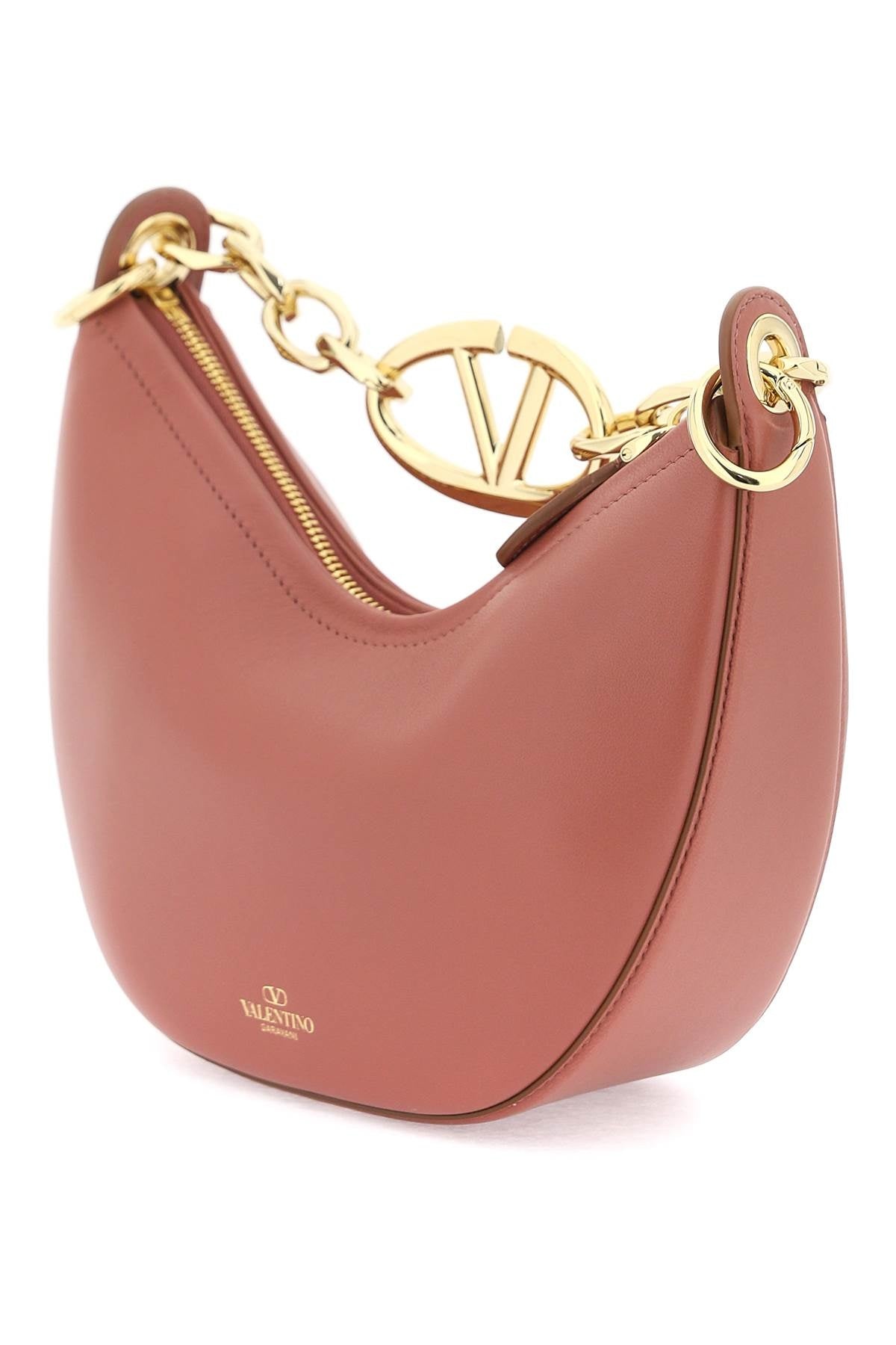 Valentino Garavani Mini Vlogo Moon Bag In Nappa Leather With Chain Women - 2