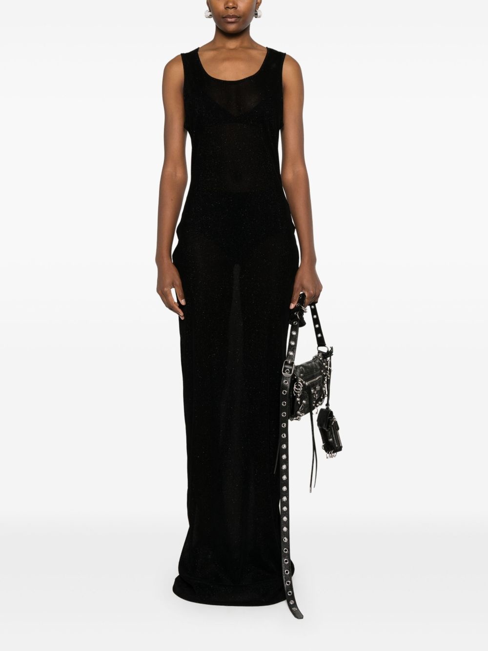velvet tank maxi dress - 2
