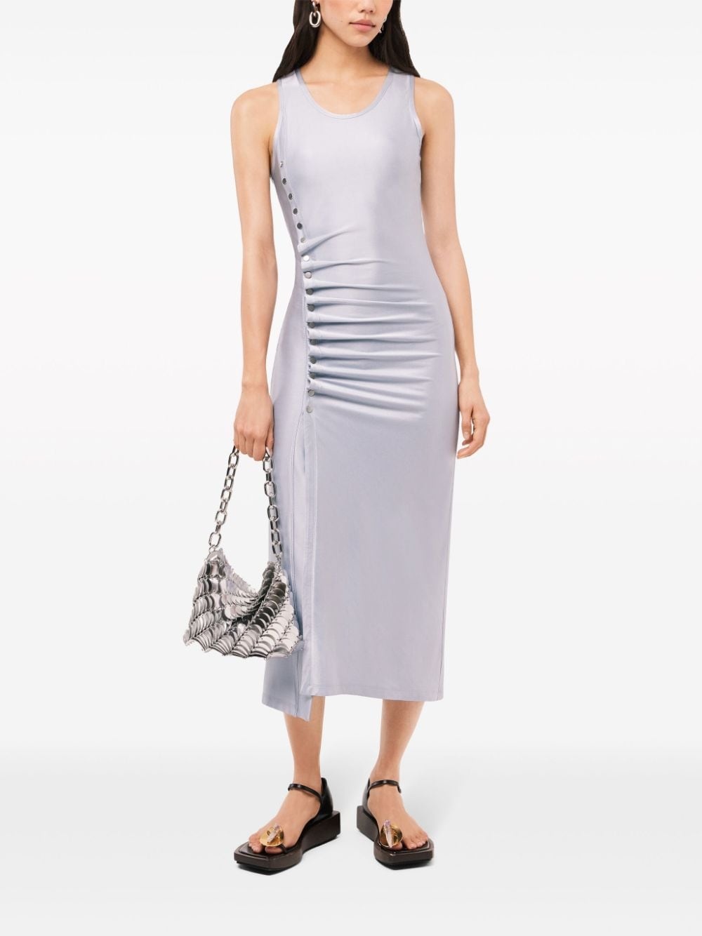 stud-detailed sleeveless midi dress - 2