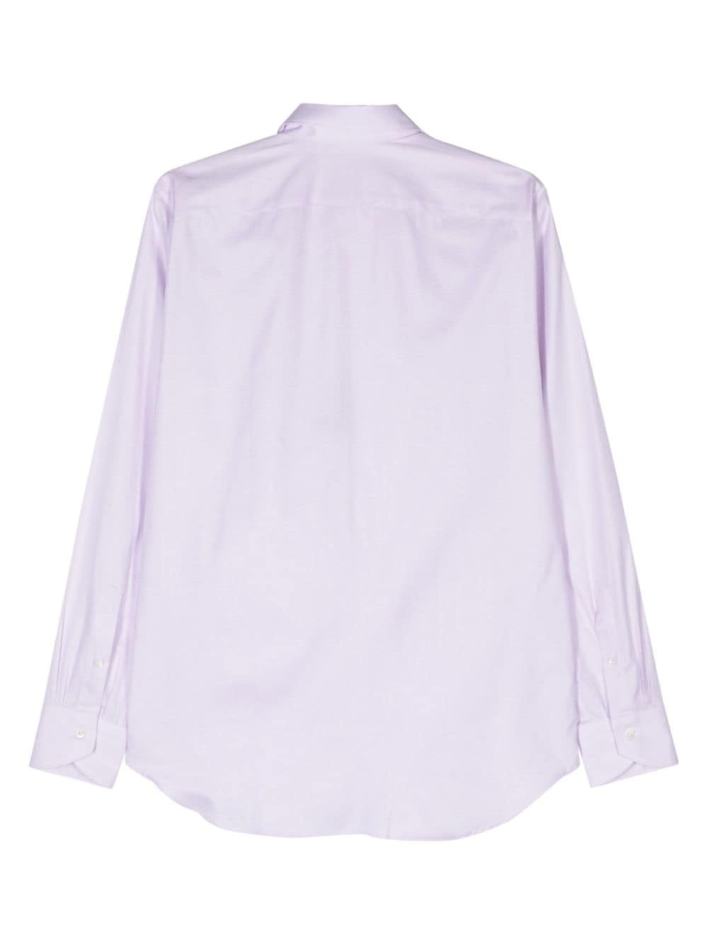 mini-check cotton shirt - 2