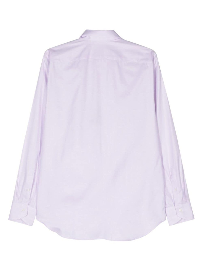 Canali mini-check cotton shirt outlook