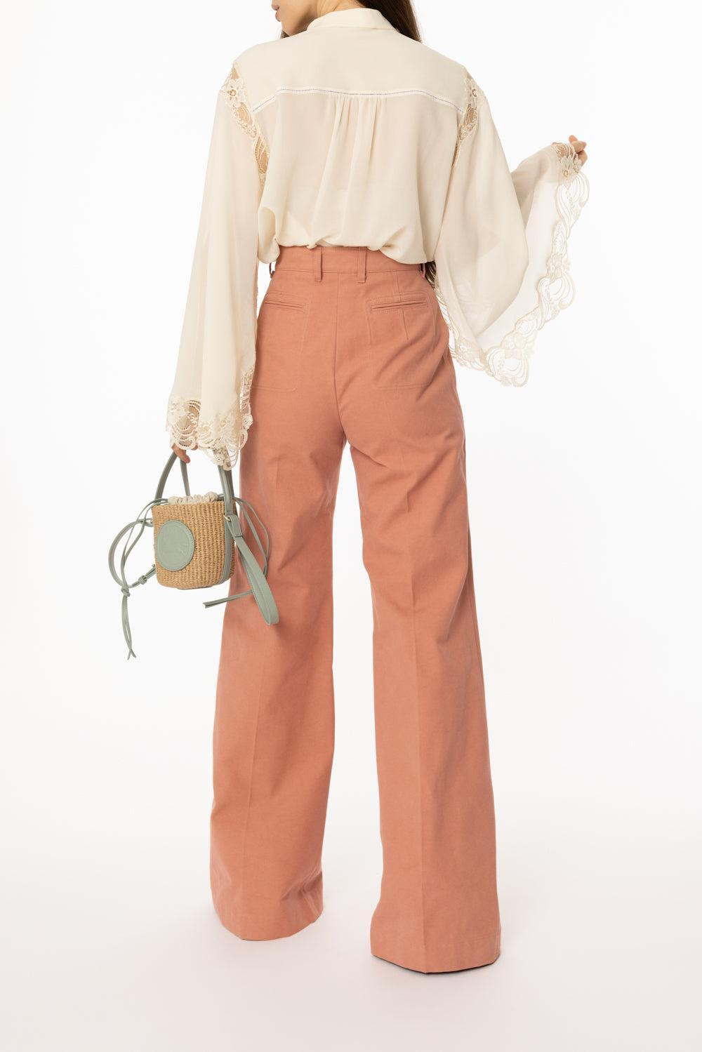 Wide Leg Flared Pants - 4