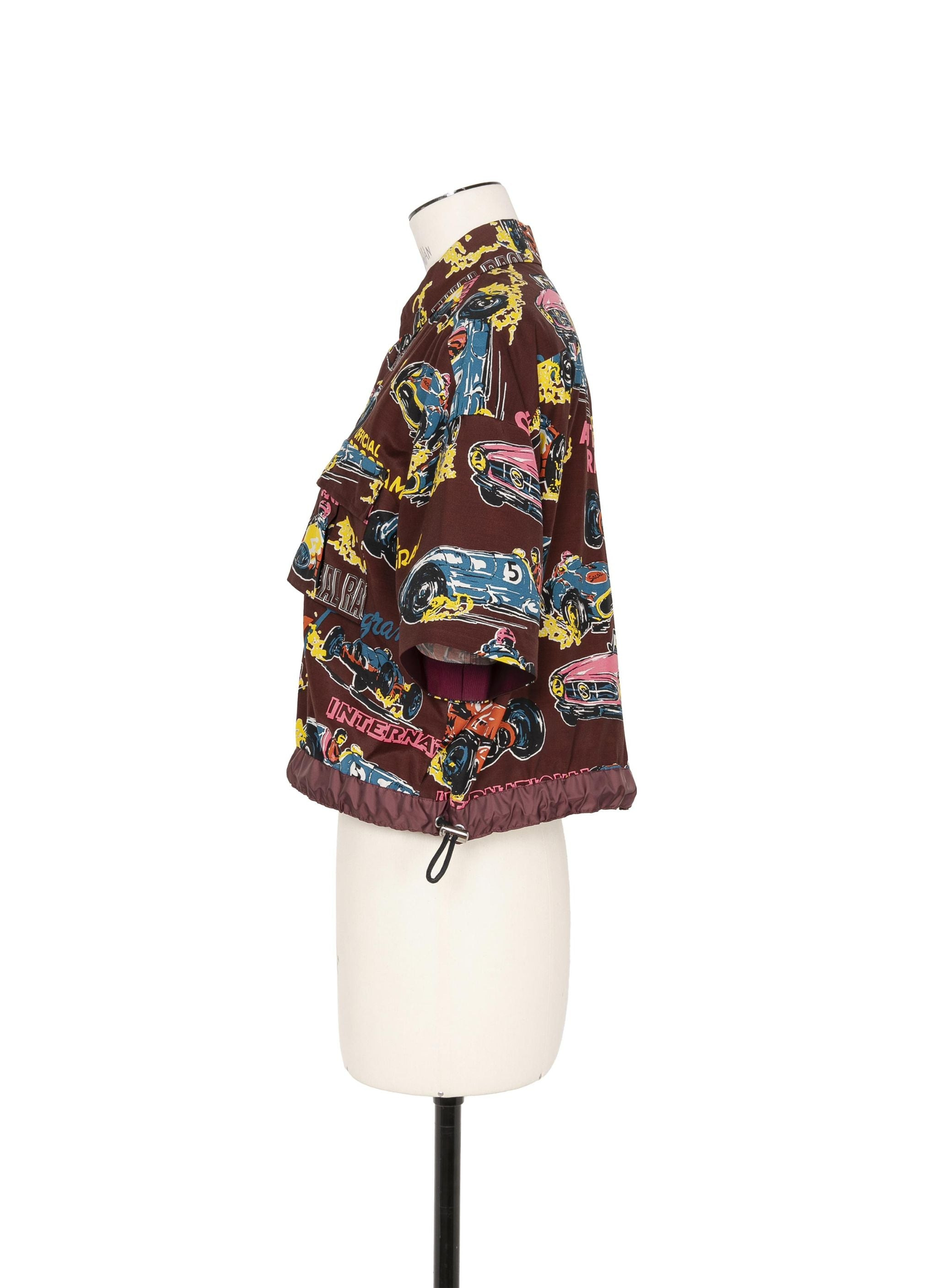 Car Race / Tropical Print Shirt - 2
